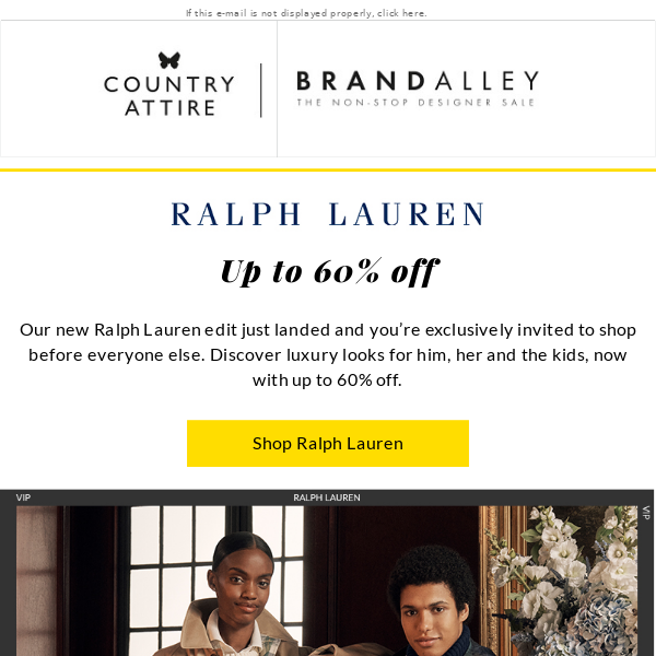 Ralph Lauren just landed