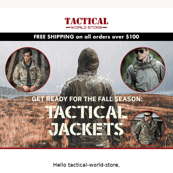 Prep for fall with our tactical jackets!