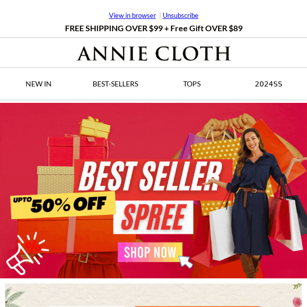Annie Cloth - Latest Emails, Sales & Deals