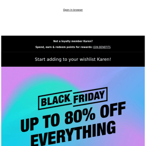 ❤️Get Your Wish List Ready - Black Friday: Up to 80% OFF Sitewide 🤑