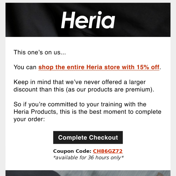 Exclusive Heria Discount [15% off]