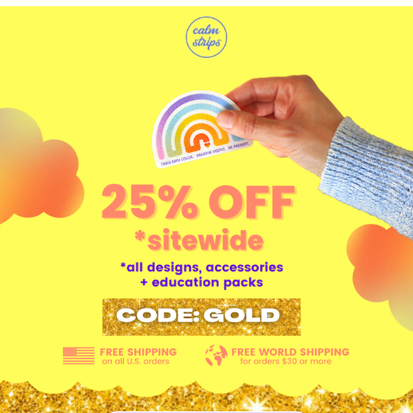 Save 25% During Our Golden Ticket Sweepstakes! ⭐️