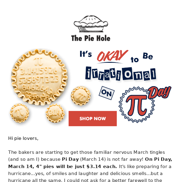Pi Day is on the way! π🥧π