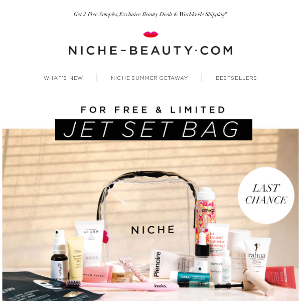 Last Day to Get our Jet Set Bag for Free!