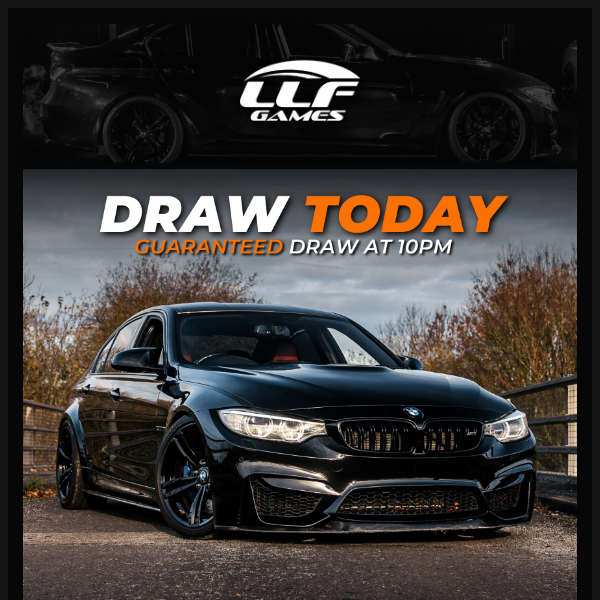 HUGE DRAWS TODAY 🏆 540bhp F80 M3 or £22,500 + Mystery Car Reveal | Cash Prizes!