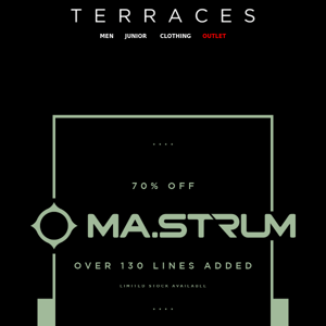 70% OFF MA.STRUM - OVER 130 LINES ADDED