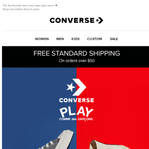 Restocked: Converse x COMME des GARÇONS’ PLAY