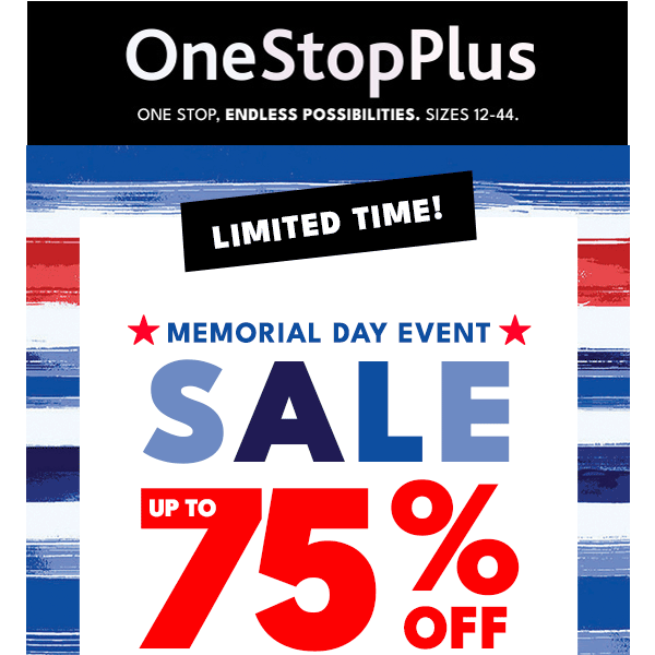 RE: Your exclusive Memorial Day savings!
