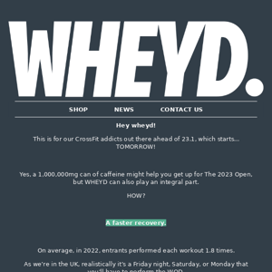 Beat Your 2022 Open Performance With WHEYD
