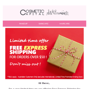 Don't miss free shipping and a free gift today! 🎉