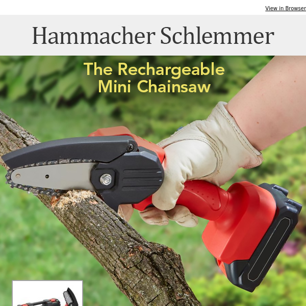 The Rechargeable Mini Chainsaw