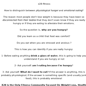 What are you hungry for? - Emotional Eating Guide