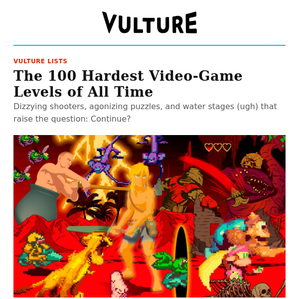 The 100 Hardest Video Game Levels, Ranked