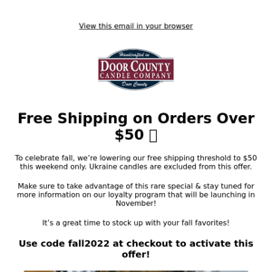 Free Shipping on Orders Over $50 🎉