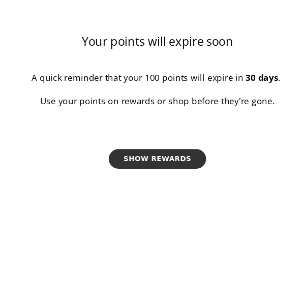Your points at - RESID3NCY - will expire soon
