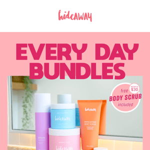 Brand New Exfoliating Body Scrub & Every Day Bundles!