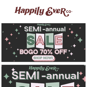 Our SEMI ANNUAL SALE IS HERE! 🛍