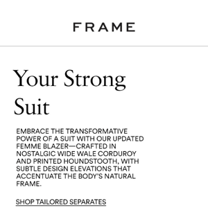 New - The Power Of The Statement Suit