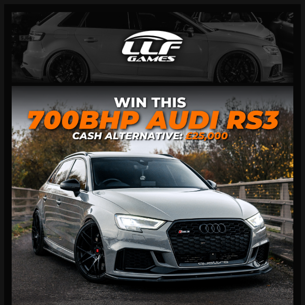 The ULTIMATE 700BHP RS3 for 65p?? 😲 + Talaria Sting R & Cash Draws at 10PM