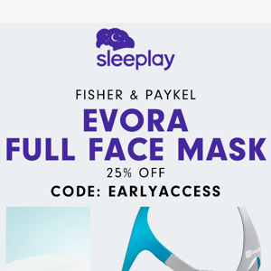 💤 Don't miss out! 25% off the Fisher & Paykel Evora Full Face Mask