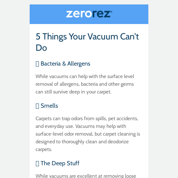 Is vacuuming enough? 🧐