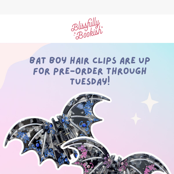Grabbed our Bat Boys Hair Clips yet?