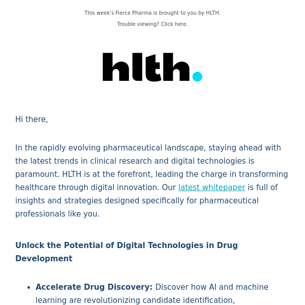Get the latest trends in clinical research and digital technologies by HLTH