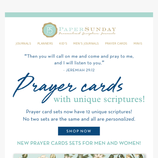 Pray, Praise, and Worship through our new Prayer Cards!