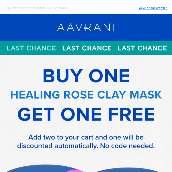 Last Chance: Free Mask ($39 value)