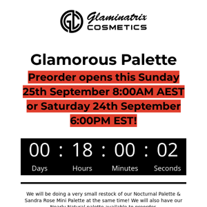 Glamorous Palette Launches TOMORROW! 💋