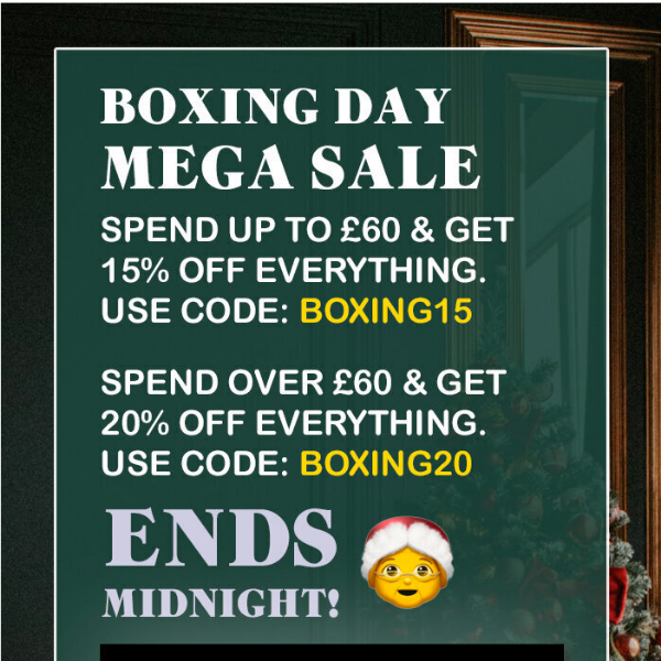⛄️ BOXING DAY SALE 