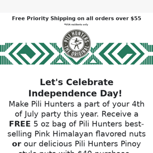 Pili Hunters 4th of July FREE Goodies