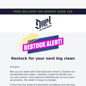 Re-stock your Duel  - Free shipping 👍