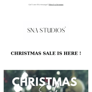 CHRISTMAS SALE IS HERE !