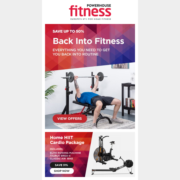 Home Fitness Package Deals - Save up to 50%