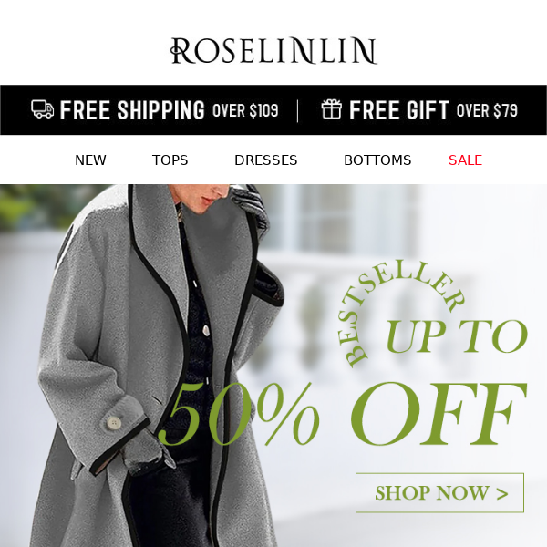 Spring Into Savings Up To 50 Off! Roselinlin