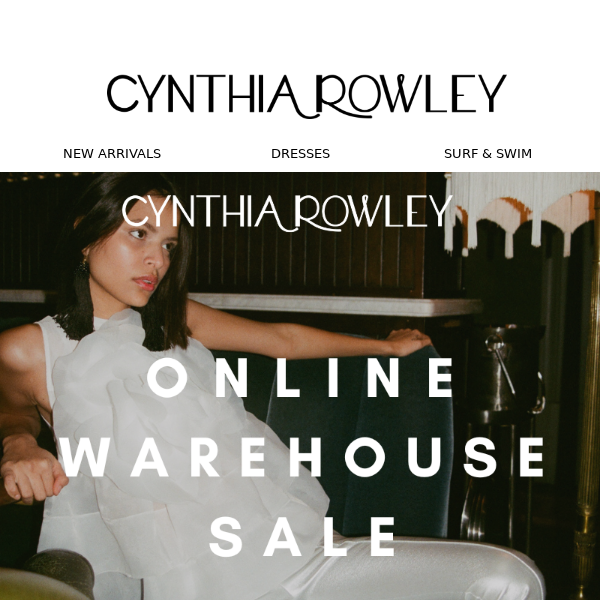 Bi-annual online warehouse up to 80% off styles✨