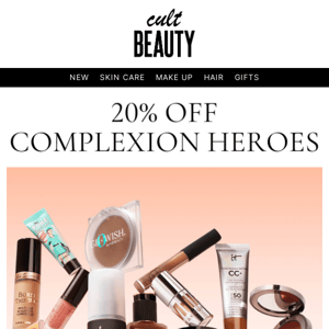 Ends tomorrow: 20% off complexion