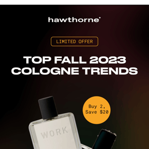 The latest fall cologne trends are in 🍁