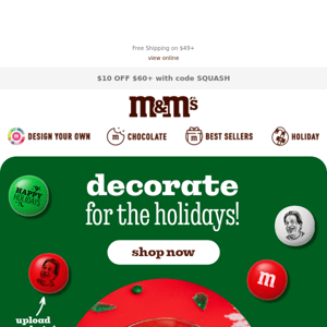 Decorate for the Holidays with M&M'S