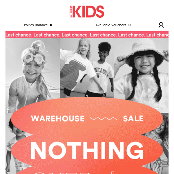 Last chance to shop NOTHING OVER $10