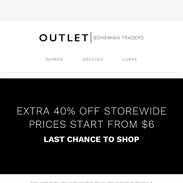 One day left to get an extra 40% off