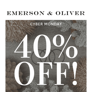 Happy Cyber Monday! There is still time to order and enjoy the 40% off!