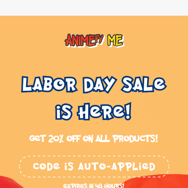 Unleash Your Inner Otaku for 20% OFF on Labor Day!