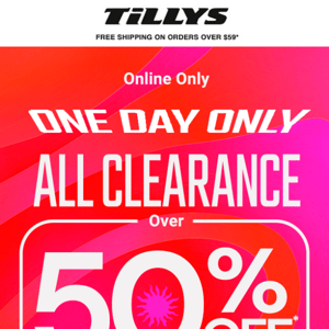 💥 ALL CLEARANCE OVER 50% OFF💥
