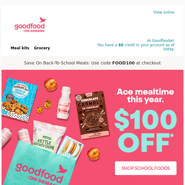 Ace Mealtime This School Year + Get $100 OFF! 😋