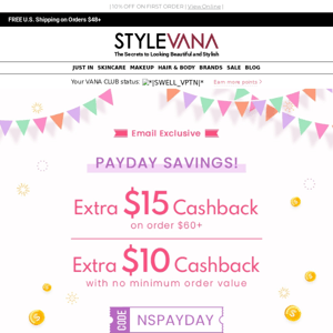 *Knock knock* Up to $15 Cashback is ON! Your PAYDAY treat has arrived 😍