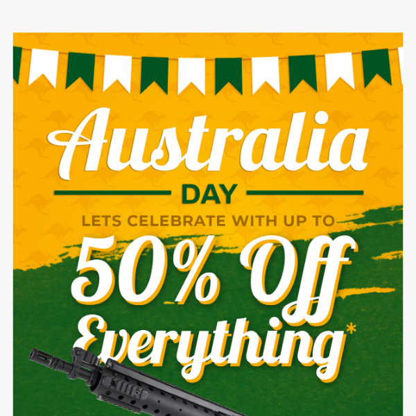 Celebrate Australia Day with up to 50% OFF! 🦘