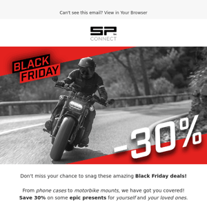 SP Connect | Black Friday ultimate 🏍️ moto savings inside!