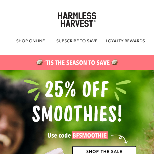 25% Off Smoothies 📢
